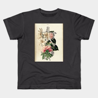 Skeletal Flowers Kids T-Shirt